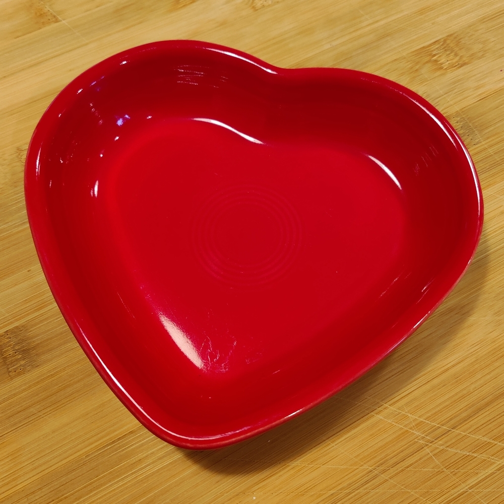 Fiestaware red heart bowl